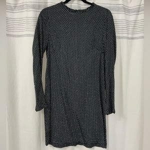 Black and white polka dots dress